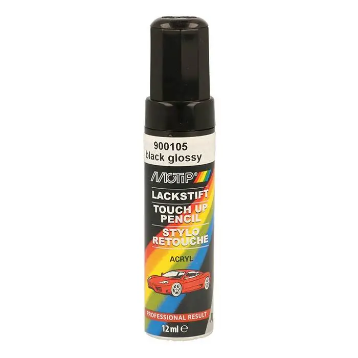 Motip Lakstift 900105 Akryl Autolak Sort Blank 12ml - Lakstifter