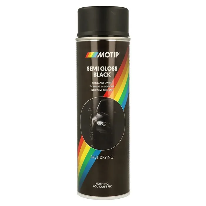 Motip Universallak Sort Halvmat 500ml.