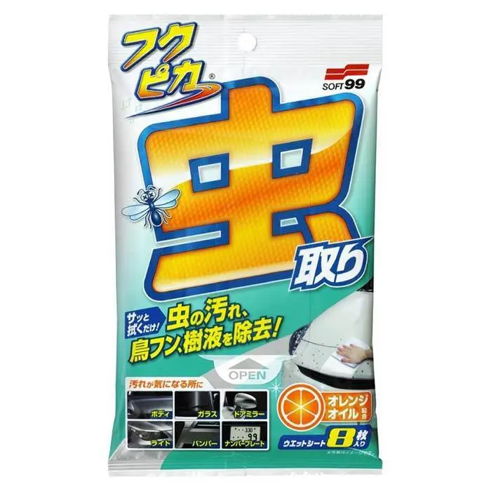 Soft99 Bugs & Droppings Removal Wipes Strong - Vask og Tørring