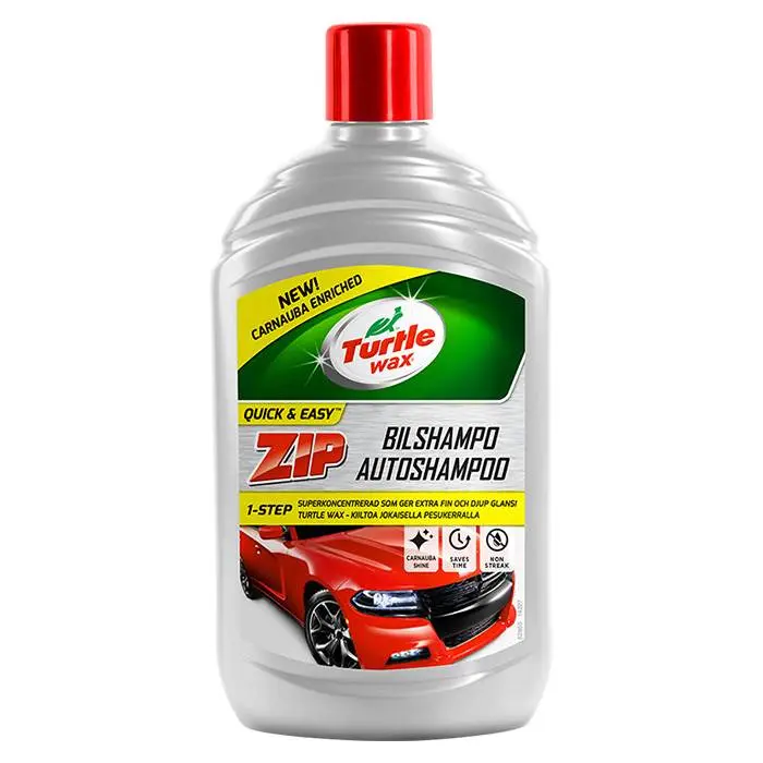 Turtle Zip Bilshampoo 500ml. - Vask og Tørring