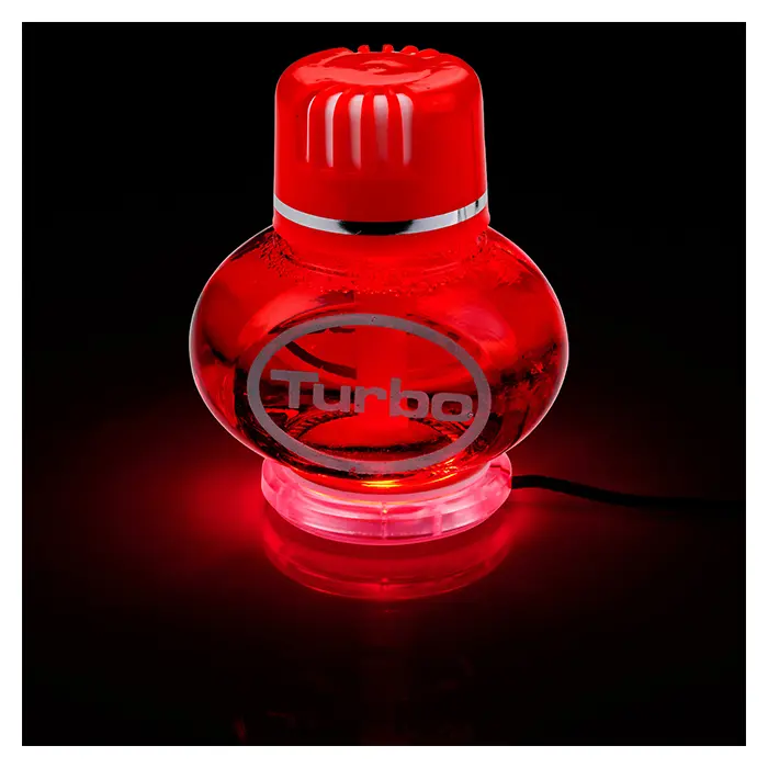 Poppy Holder m LED lys m 7 farver 12-24 volt - Duft til bil