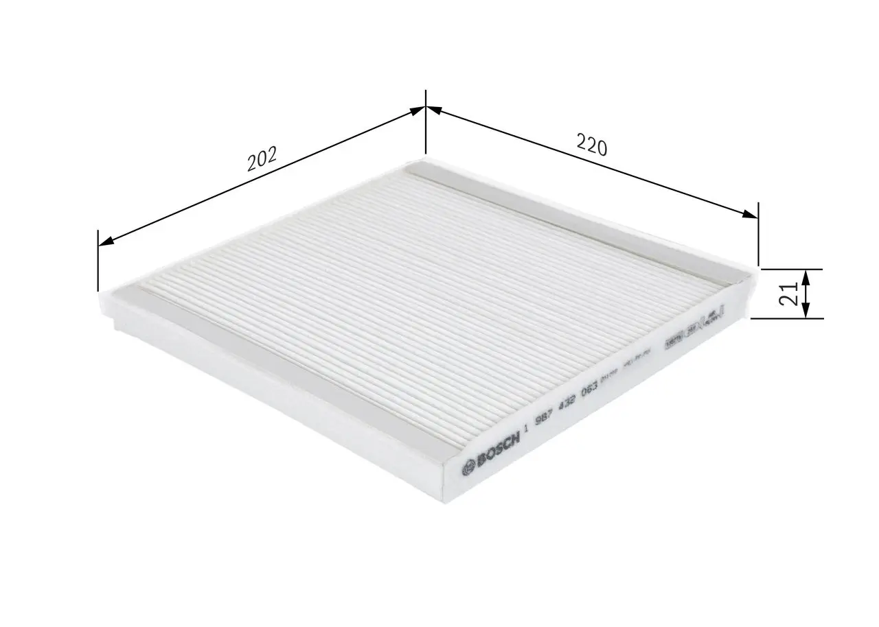 M2063 Pollenfilter Kabineluftfilter Bosch