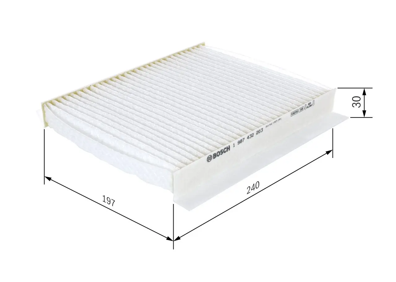M2203 Pollenfilter Kabineluftfilter Bosch