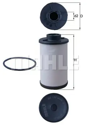 MAHLE Gearkassefilter HX190D - Gearkasse oliefilter