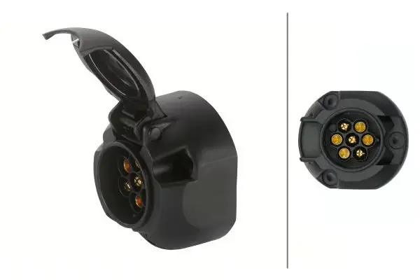 7-polet PVC Stikdåse ISO 1724 m/Tågebaglysafbryder - Trailer dele