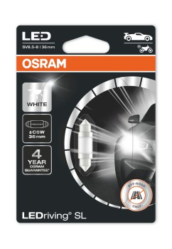 Osram LEDriving SL C5W 6000K 36mm 1 stk - C5W (Pinol)