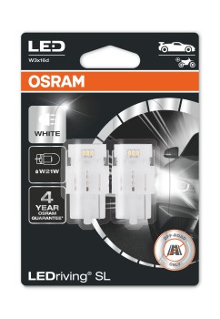 Osram LEDriving SL W21W Hvid 6000K 2 stk