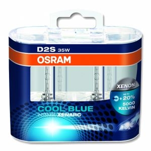 OSRAM XENARC COOL BLUE INTENSE D1S - Lampada Xenon +150% Luminosit&agrave;, 6200K, Effetto LED (2 Lampade)