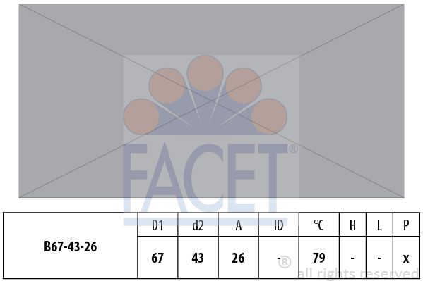 FACET Termostat, kølemiddel EPS 1.880.578S - Reservedele