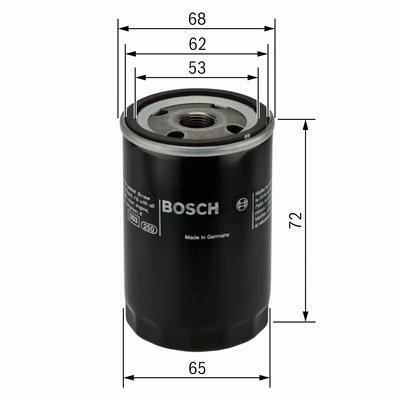 P2028 Oliefilter Bosch - Oliefiltre