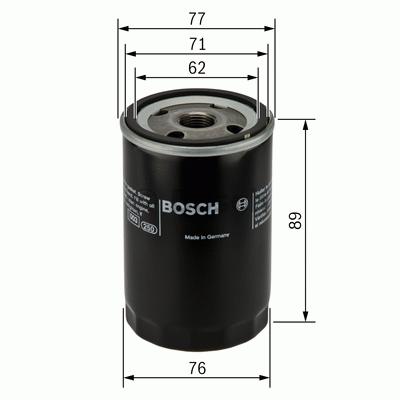 P2044 Oliefilter Bosch - Oliefiltre