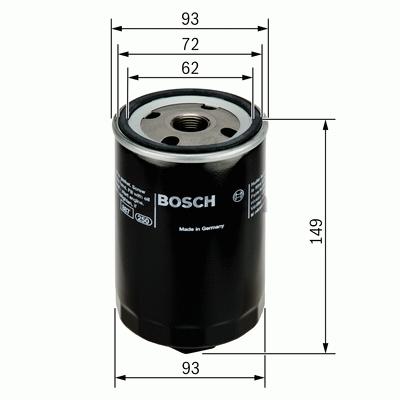 P7004 Oliefilter Bosch - Oliefiltre