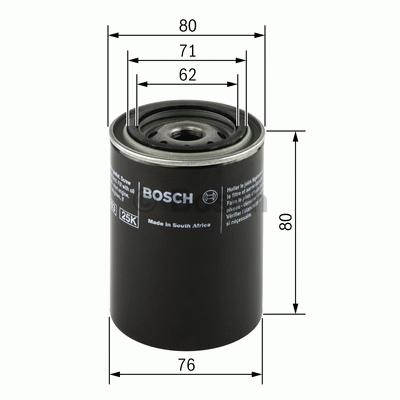 P7005 Oliefilter Bosch - Oliefiltre