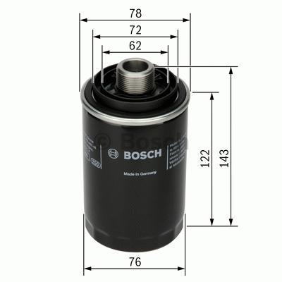 P7080 Oliefilter Bosch - Oliefiltre