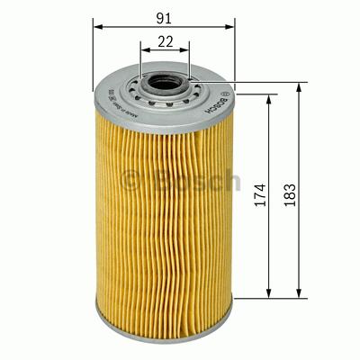 P9636 Oliefilter Bosch - Oliefiltre