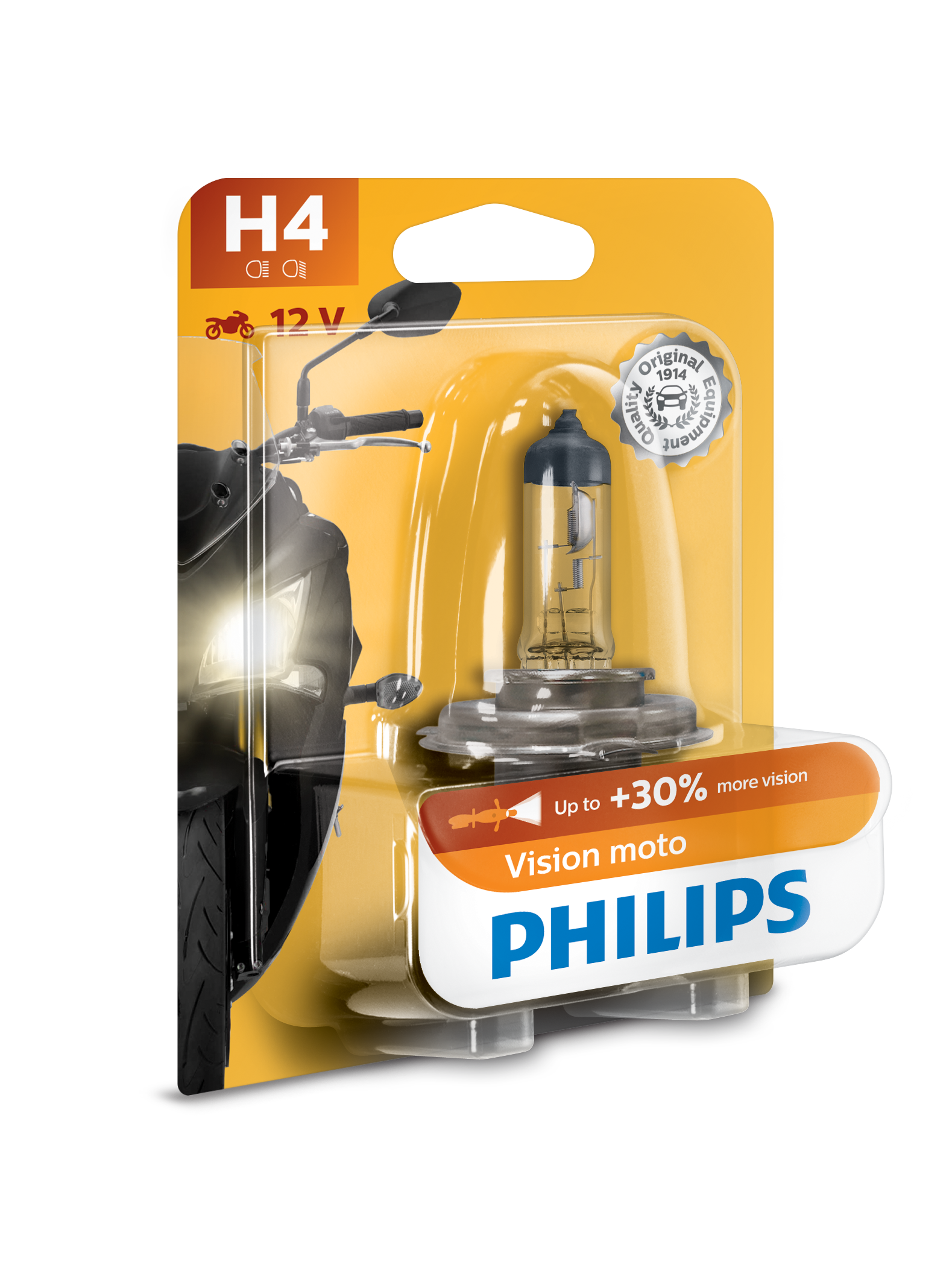 Philips H4 Vision Moto 1stk