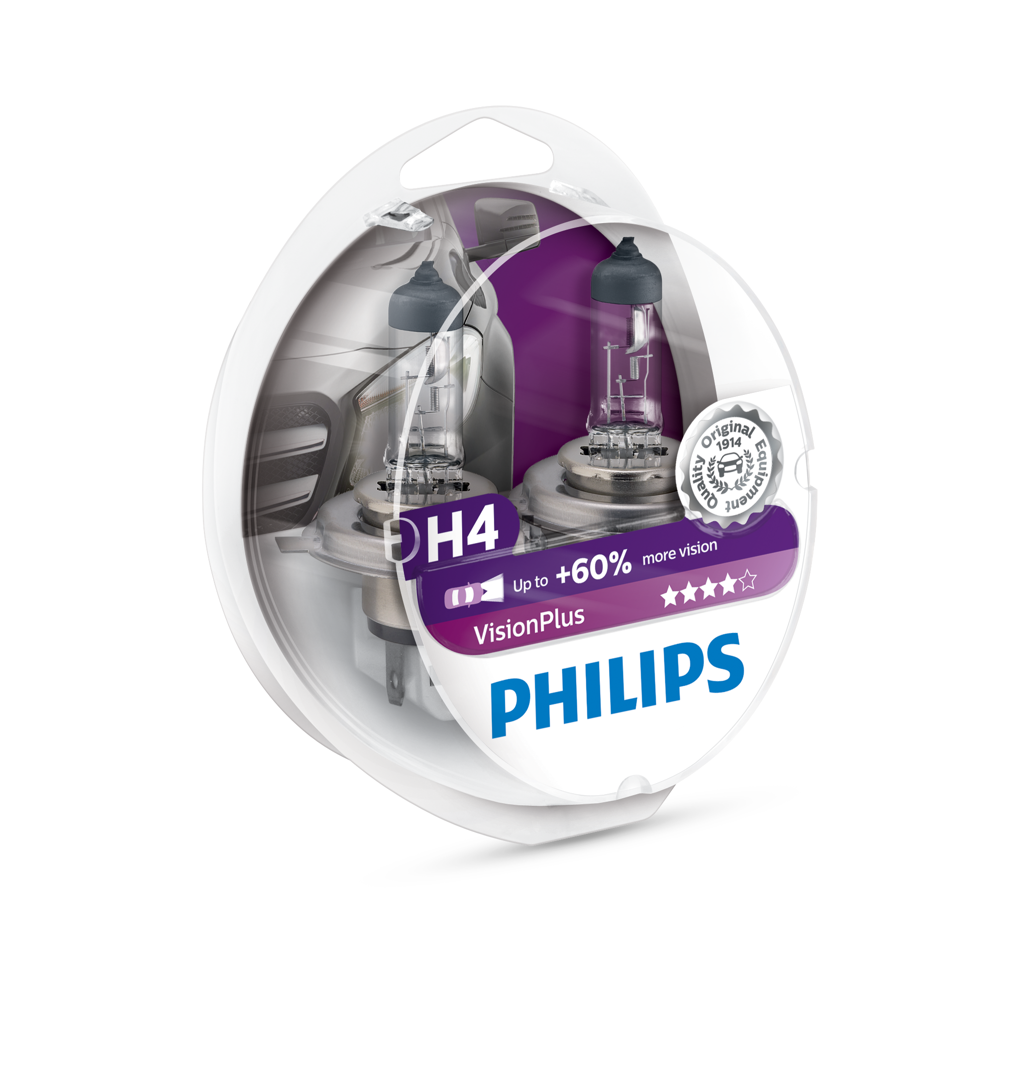 Philips Vision Plus H4 2stk