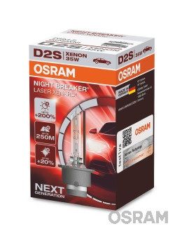Osram D2S Pære Xenon Night Breaker Laser +200% 1 stk - D2S Xenon